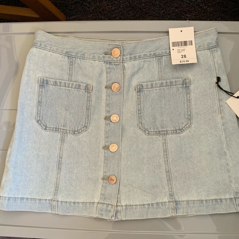 forever 21 jean skirt